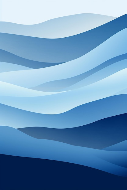 ein blauer abstrakter Hintergrund mit einer blauen und weißen Welle.