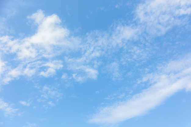 Ein blauer Himmel mit weißen Wolken