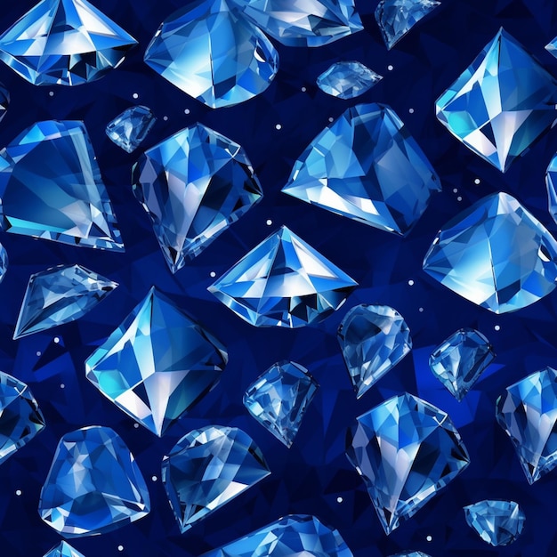 Ein blauer Hintergrund mit Diamanten und den Worten „Blue Diamond“ darauf