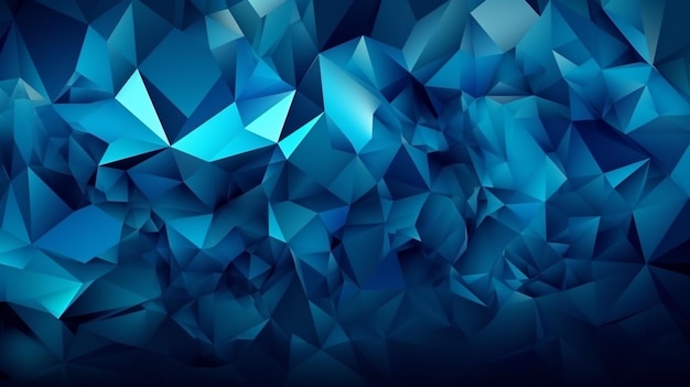 Ein blauer Hintergrund mit einem Dreiecksmuster