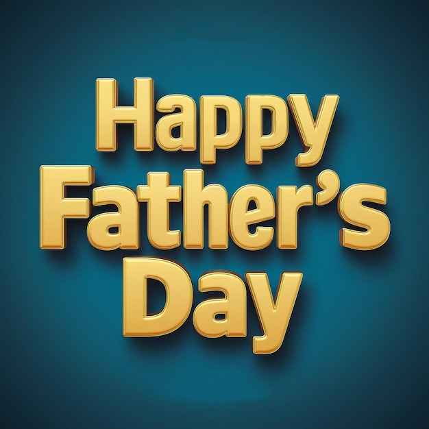 ein blauer Hintergrund mit einem gelben Text, der sagt "Glücklicher Vatertag"