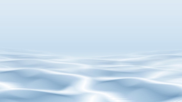 Ein blauer Hintergrund mit einer weißen Wasseroberfläche und einem weißen Hintergrund