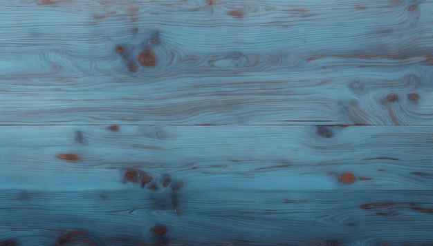 Ein blauer Holzboden mit dunkelblauem Finish