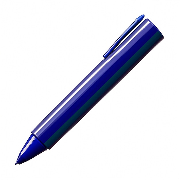 ein blauer Stift mit einer blauen Kappe
