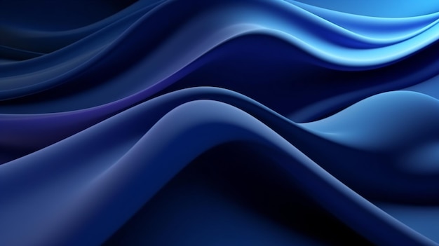 ein blauer und schwarzer abstrakter Hintergrund mit Wellen