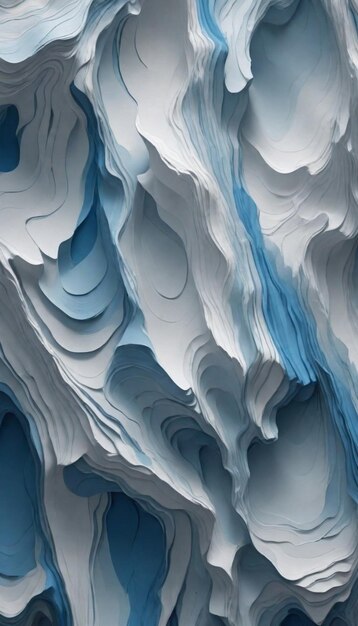 Foto ein blauer und weißer eisberg wird in diesem bild gezeigt