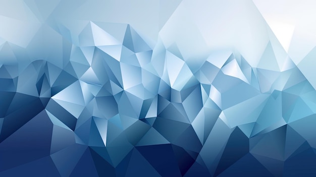 Ein blauer und weißer Hintergrund mit einem Dreiecksdesign.