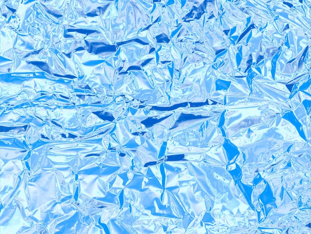 Ein blaues Aluminiumblech mit weißem Hintergrund