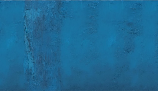 Ein blaues Gemälde mit blauem Hintergrund