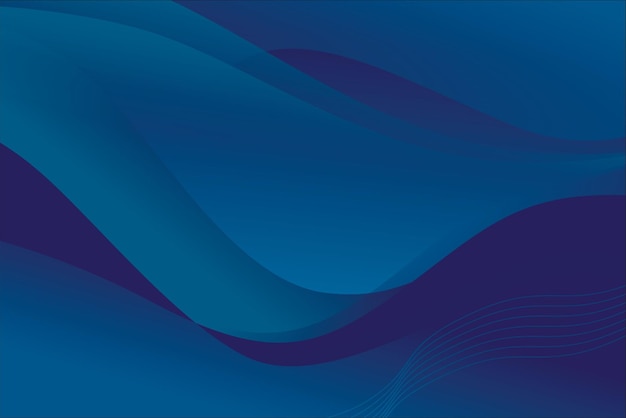 ein blaues und schwarzes abstraktes Gemälde mit blauem Hintergrund