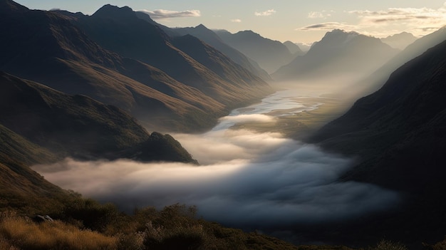 Ein Blick auf die Berge vom Glencoe Valley.