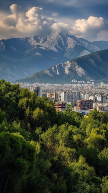 Ein Blick auf die Stadt Ararat, Spanien