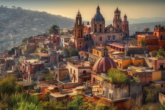 Ein Blick auf die Stadt Oaxaca, Mexiko