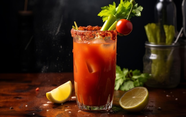 Foto ein bloody-mary-cocktail