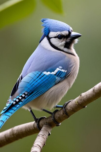 Foto ein blue jay cyanocitta cristata im algonquin provincial park in kanada