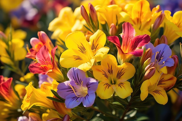 ein Blumenstrauß aus dem Blumengarten.