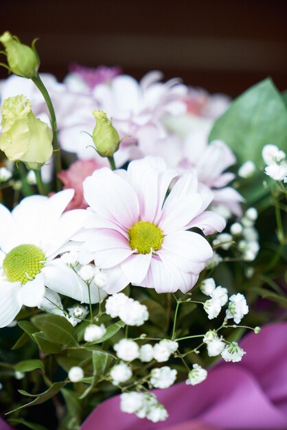 Foto ein blumenstrauß in nahaufnahme