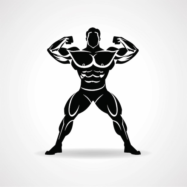 Ein Bodybuilding-Logo