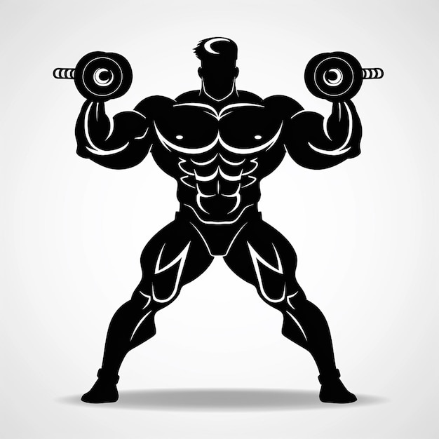 Ein Bodybuilding-Logo