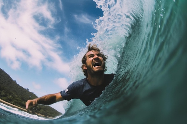 Ein Bodysurf-Abenteuer in den Wellen