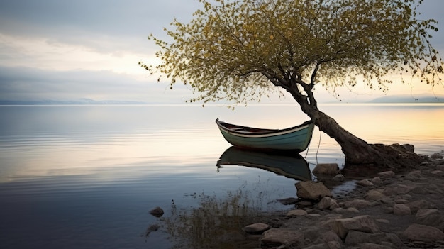 Ein Boot auf dem Wasser