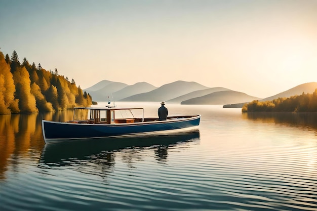 ein Boot im See