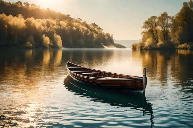 ein Boot im See