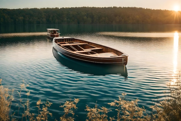 ein Boot im See