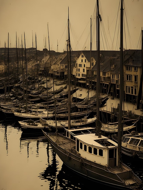 Foto ein boot mit einer weißen kabine an der vorderseite