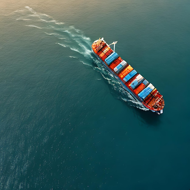 ein Boot segelt im Ozean mit einem Wecken dahinter