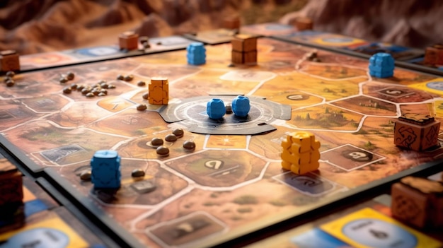 Ein Brettspiel mit dem Wort Mars darauf