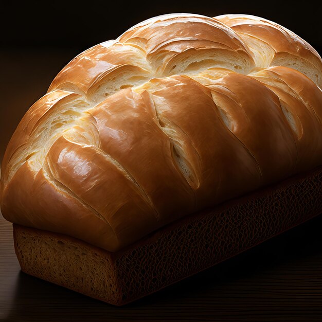 Ein Brotlaib mit dem Wort Brot darauf