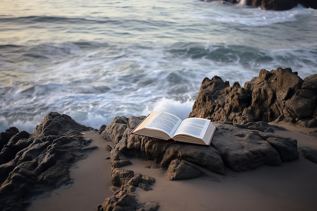 Ein Buch am Strand