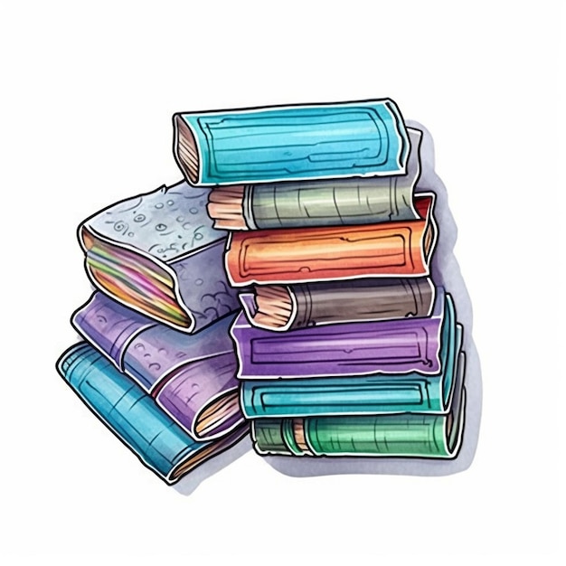 Ein Buch-Clipart-Aufkleber