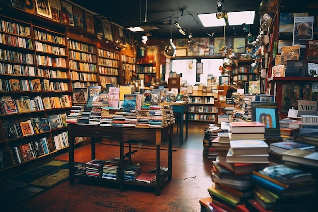 Ein Buchladen mit einem Buch mit dem Titel „Das Buch“