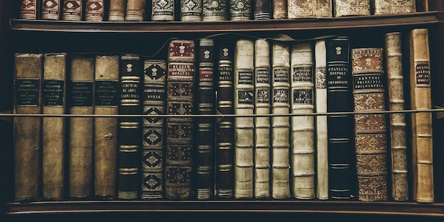 ein Buchregal mit Büchern darauf und ein Bücherregal mit einem Buch mit dem Titel The Title Quote