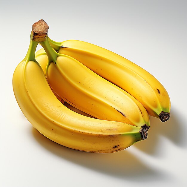 ein Bündel Bananen mit dem Wort "auf".