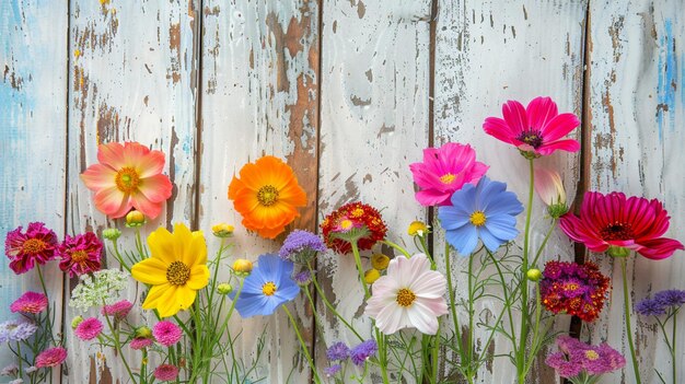 ein Bündel Blumen in einer Vase auf einem Tisch generativ ai