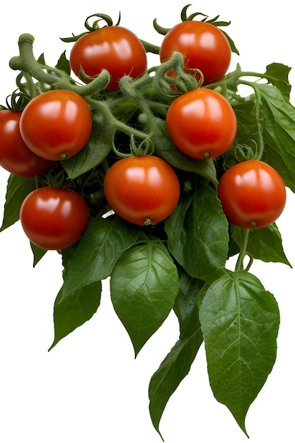Ein Bündel reife, saftige rote Tomaten