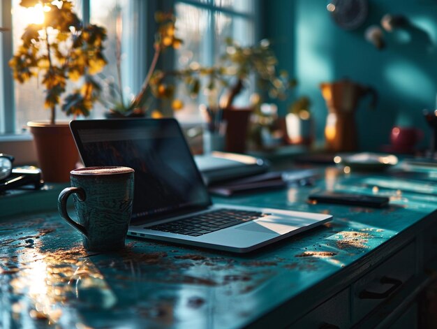 ein Büro-Schreibtisch