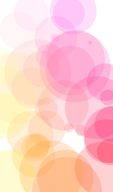 Ein bunter Hintergrund mit Kreisen in Rosa und Gelb.
