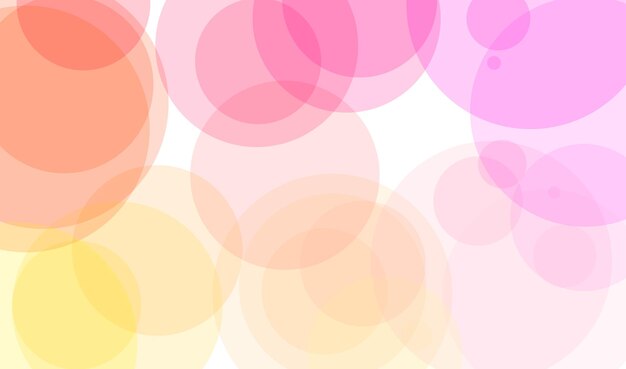Ein bunter Kreishintergrund mit Kreisen in Rosa, Orange und Gelb.