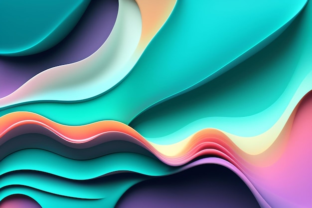 Ein bunter Papierhintergrund mit einem Muster von Farben.