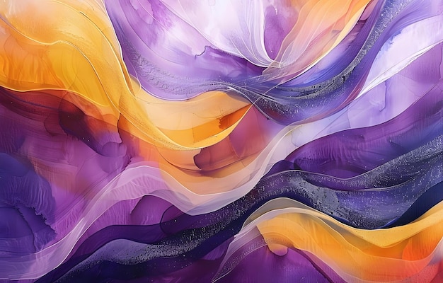 ein buntes Gemälde einer regenbogenfarbigen Welle