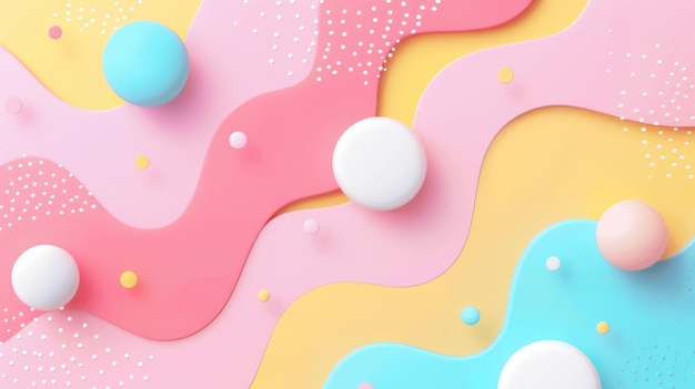 ein buntes Kunstwerk mit dem Wort Bubble darauf