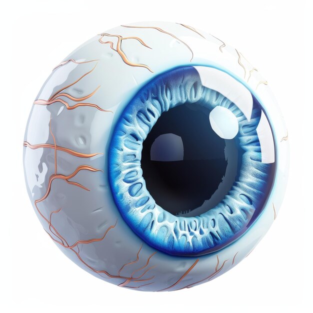 Foto ein cartoon-minimal-augen-symbol konzepte der identifizierung gesundheitsforschung und optik 3d-moderne ikonen