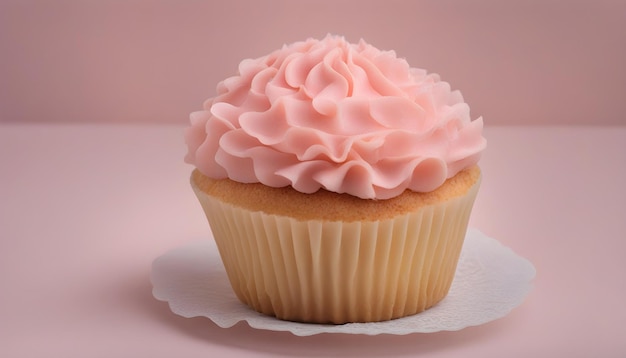 Ein Chiffon-Cupcake von oben