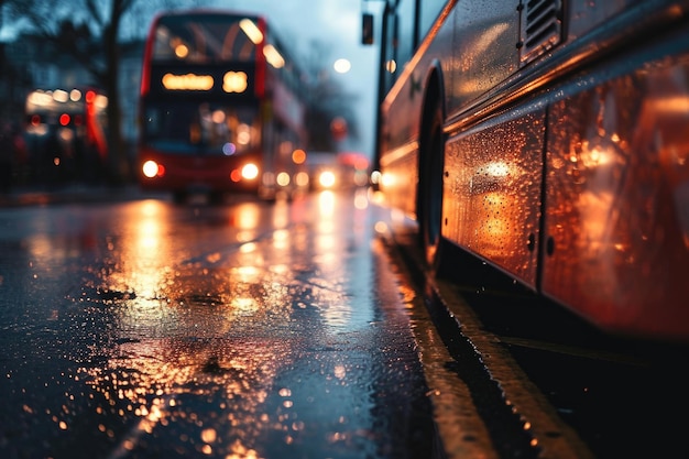Ein Close-Up-Bild eines Busses