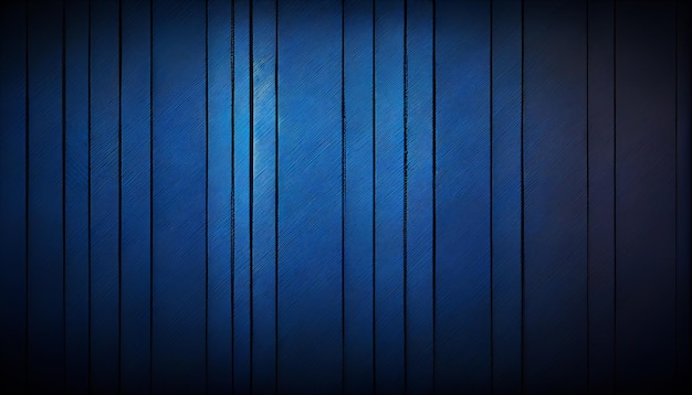 Ein Close-up einer blauen Holzwand mit vertikalen Linien