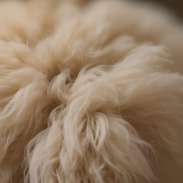 ein Close-up eines Hundes mit flauschigem Fell